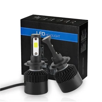 

2pcs Car 12V Universal Headlights COB S2 LED Car Headlight Bulbs H1 H7 H4 H11 H8 H9 H3 9005 9006 Spotlight For All Cars Headlamp