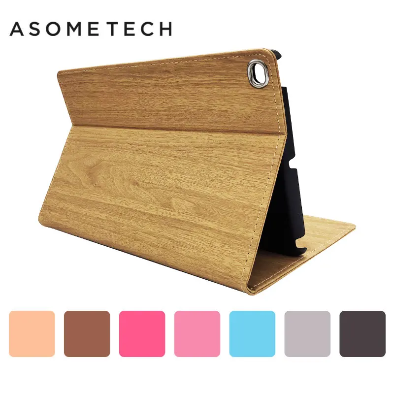 

Case For iPad 2/3/4 Wood Print PU Leather Flip Smart stand Cover For IPad 9.7 2017 Air 1/Air 2 Mini 1 2 3 4 Sleep/Wake Up Shell