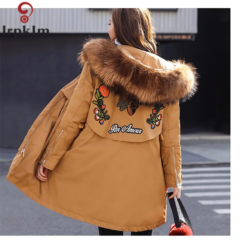 Parka Women Jackets Winter Long Hooded Women Winter Coat Korean Style Adjustable Waist 2018 New Parkas Female LZ980 (18)