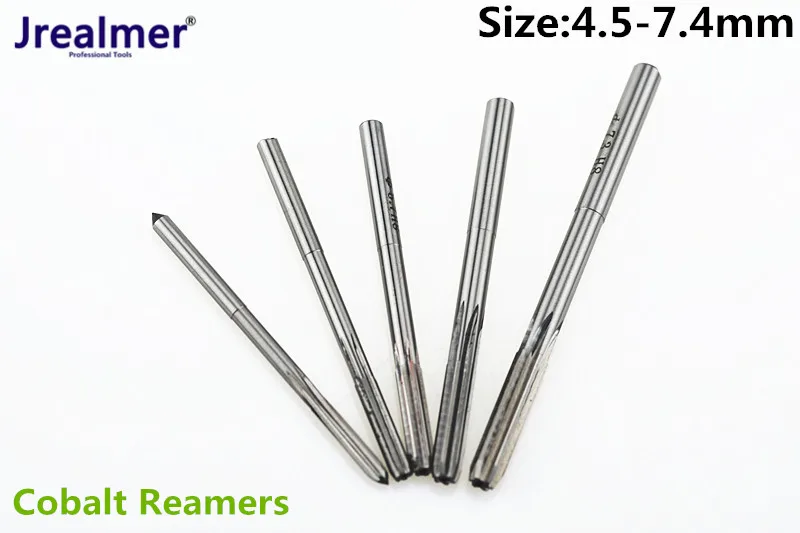 Jrealmer дополнительно 7,4 мм-4,5 мм H8 Зажимная Кобальт M35 Reamers H8 машина развертки ВЫСОКАЯ СКОРОСТЬ Сталь вращающиеся инструменты прямой хвостовик - изображение