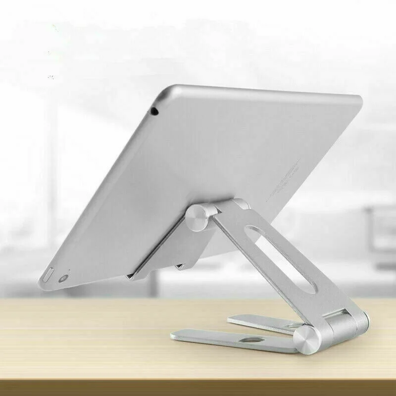 

Newly Foldable Swivel Phone Stand Holder Aluminum Alloy Cradle for Small Big Smartphones DC128