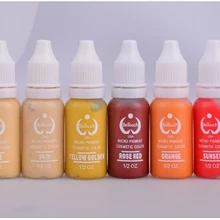 Высокое качество 6 шт чернила татуировки Постоянный макияж с микроволокном Красивая Татуировка чернила для татуажа