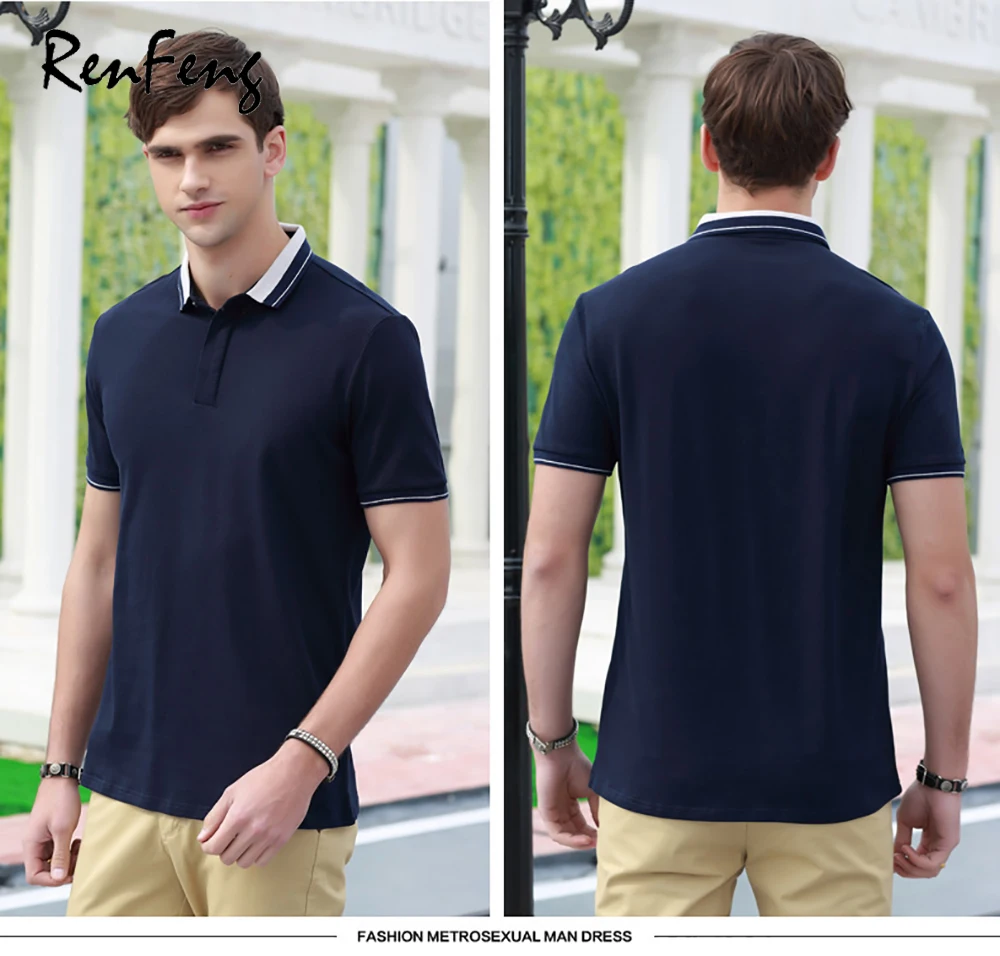 Tops&Tees Men's Polo shirts Business men brands Polo Shirts (22)