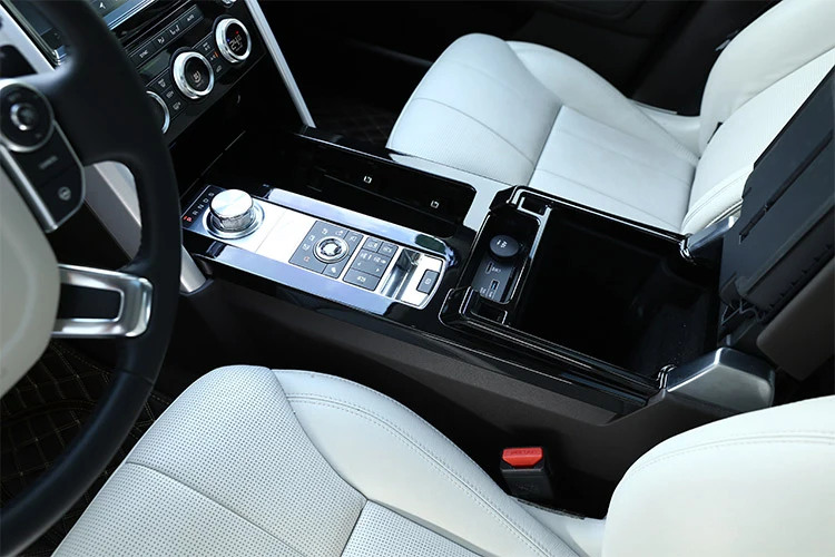 Для Land Rover Discovery 5 LR5 L462 ABS хромированный глянцевый черный центральной консоли Защитная панель накладка для вагонетки с противовесом