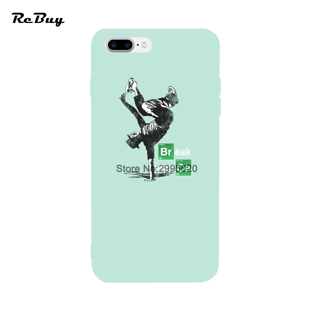 Break Dance чехол для iPhone 6 S 7 8 плюс х Мягкие TPU Красочная обложка 4.7/5.5 дюймов |