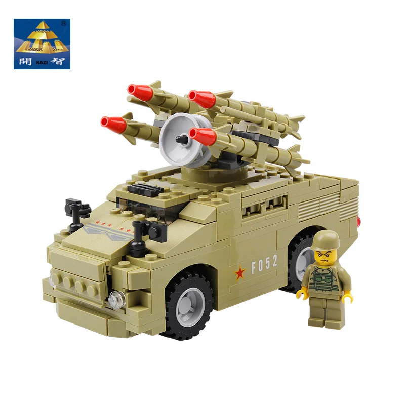 

KAZI 98401 Military Radar Rocket Truck Building Blocks 415pcs DIY Creative Bricks Toys Educational Bricks Kids Toys for children