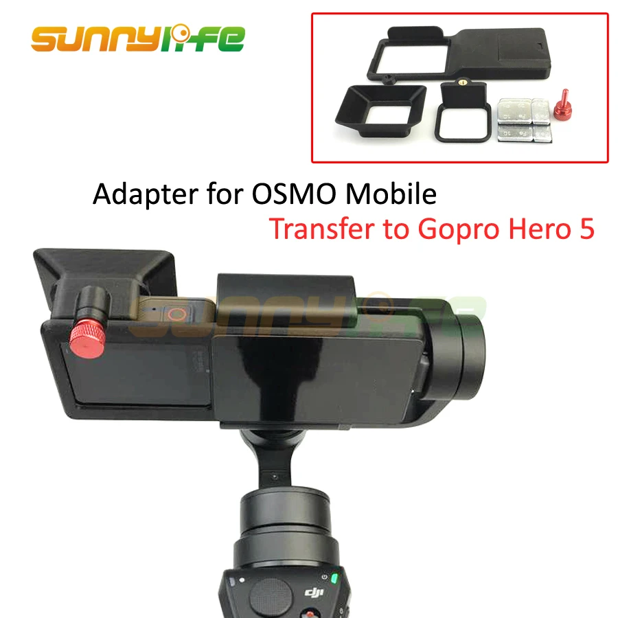 Adapter Switch Mount Plate for DJI OSMO Mobile Gimbal Camera Suitable for GOPRO Hero 5
