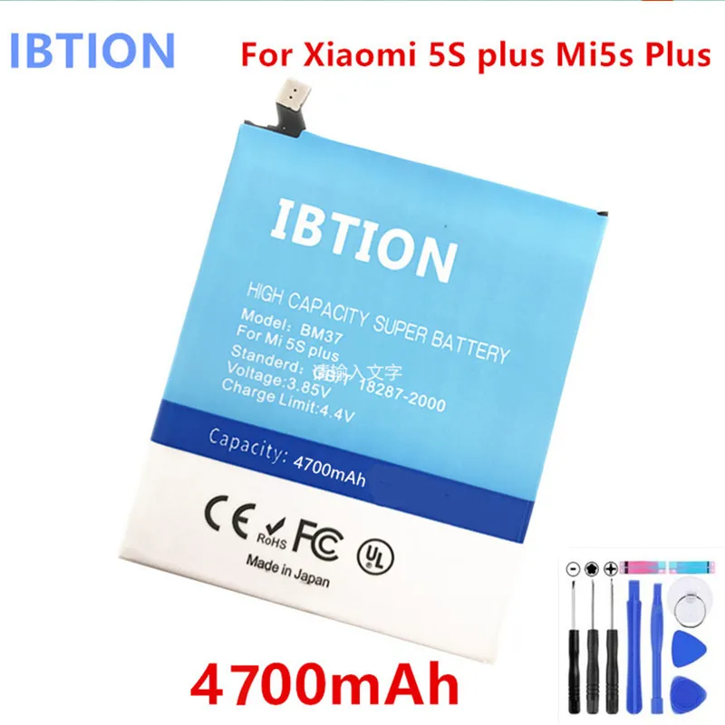 IBTION 4700 mAh 3 85 V BM37 Аккумуляторы для мобильных телефонов Xiaomi + Инструменты |