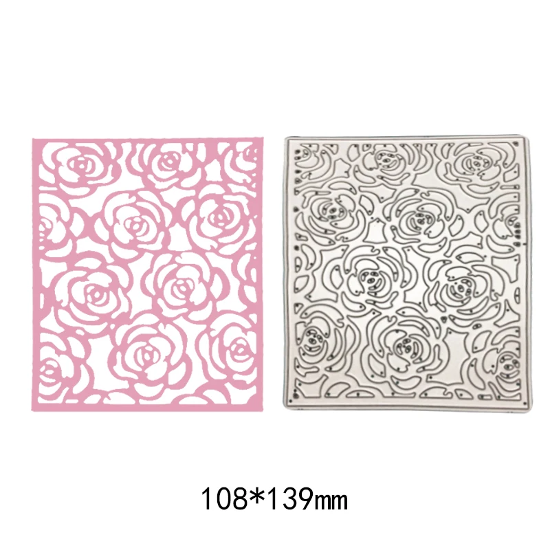 

New Rose Flowers Layers Plate Metal Cutting Dies Stencil for DIY Scrapbooking Photo album Paper Cards Decorative Crafts