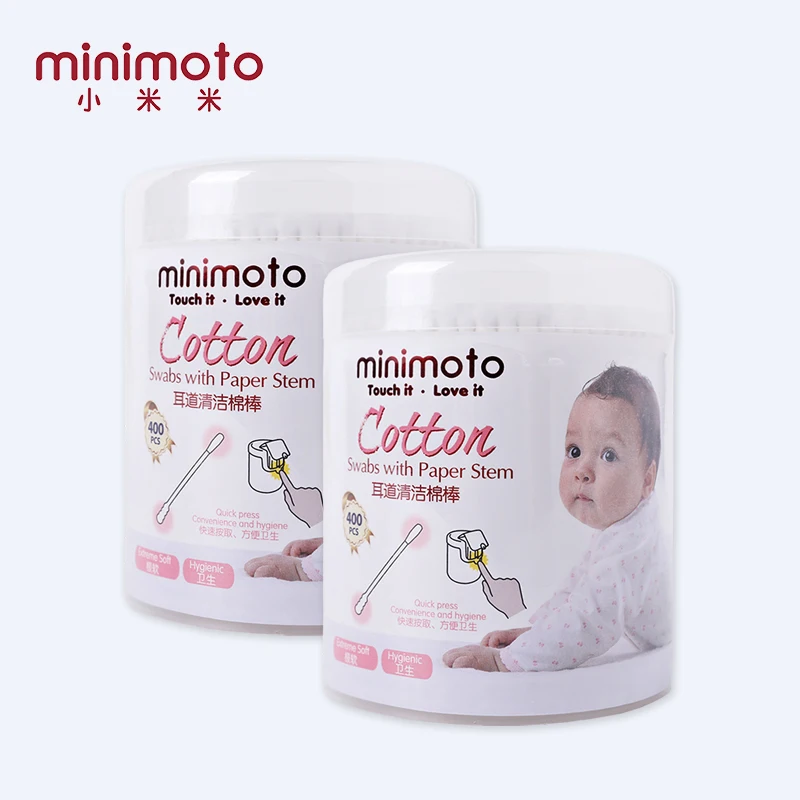 Minimoto двойной головкой Детская безопасность тампон для женщин тампоны для макияжа малышей хлопок Щупы для мангала новорожденных уши