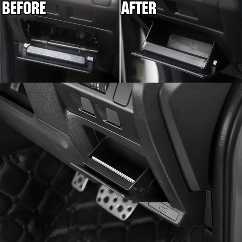 

For Subaru XV Impreza WRX Auto Fuse Box Coin Black Storage Tray Holder Organizer