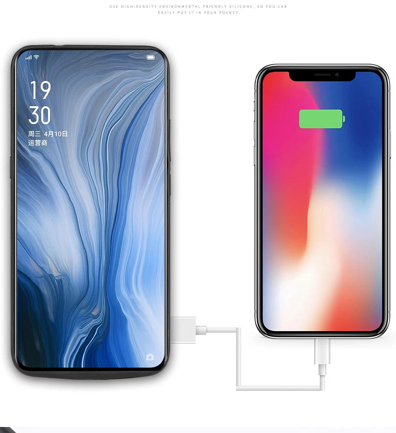 6000 мАч Внешний аккумулятор зарядное устройство чехол для OPPO reno внешний резервный