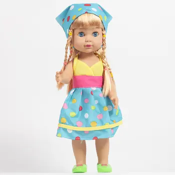 

Lovely Simulation Beautiful Girl Dolls Cute 35cm In Colorful Dress Silicone Reborn Baby Dolls Birthday Gifts For Children