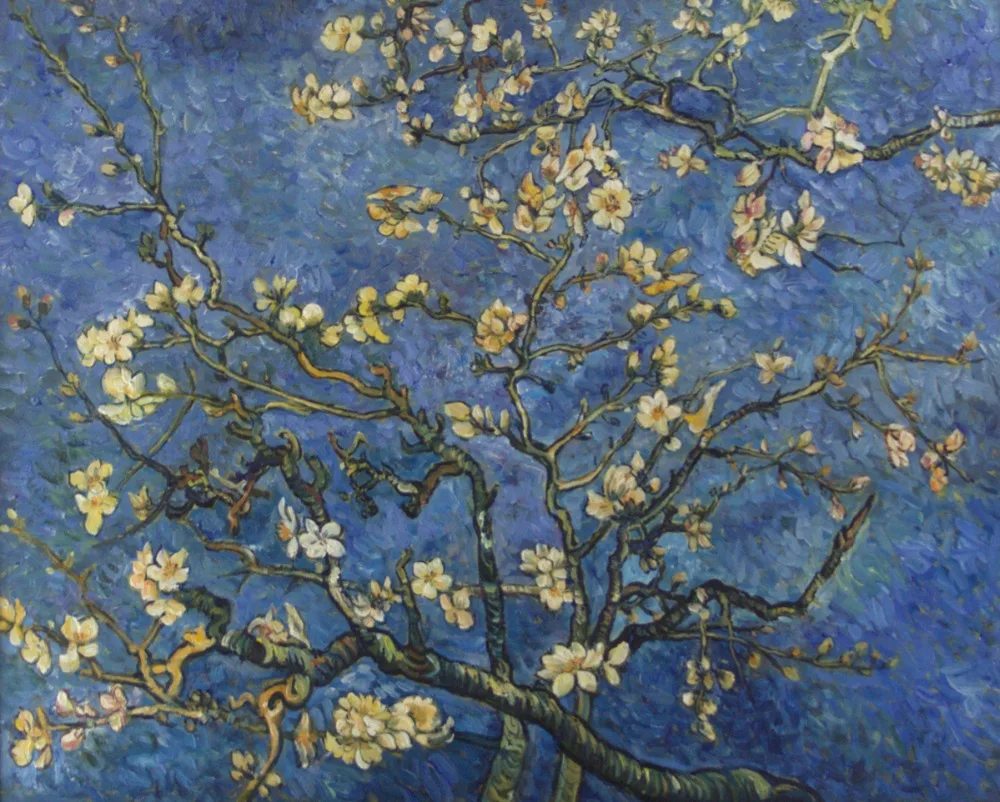 Reproducción de flores de almendra pintura al óleo famoso artista Van