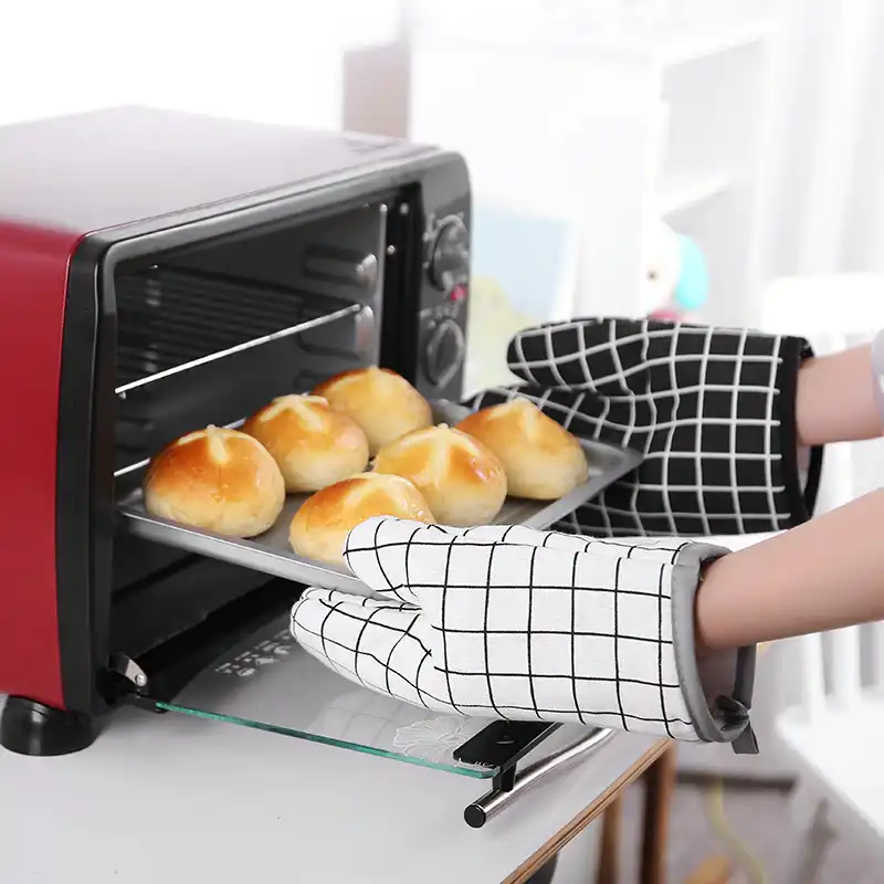 2Pcs Gloves Baking Heat Insulation Microwave Oven Kitchen Gloves Mitts for Kids❤