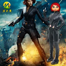 Latest The Avengers Black Widow Cosplay Costume For Sale Captain America Halloween Party Clothes For Women