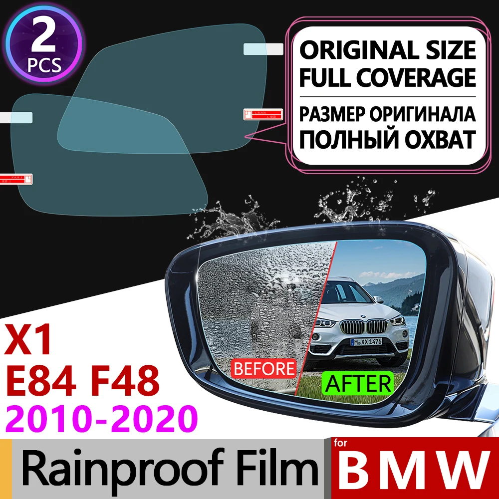 

for BMW X1 E84 F48 2010~2020 Full Cover Anti Fog Film Rearview Mirror Rainproof Anti-Fog Films Accessories 2011 2014 2016 2018