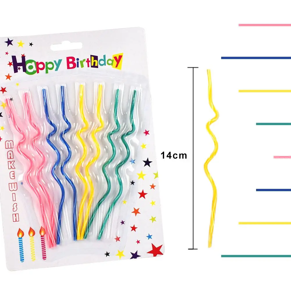 24 шт./кор. день рождения для торта Candele Torta Photophore Cierge Magique Velas De Cumpleanos Bougie Anniversaire Decorativa