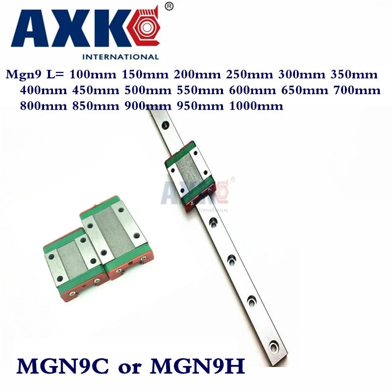 9 мм линейная направляющая Mgn9 L = 100 150 200 250 300 350 400 450 500 550 600 650 с 1 шт. Mgn9c или Mgn9h|linear