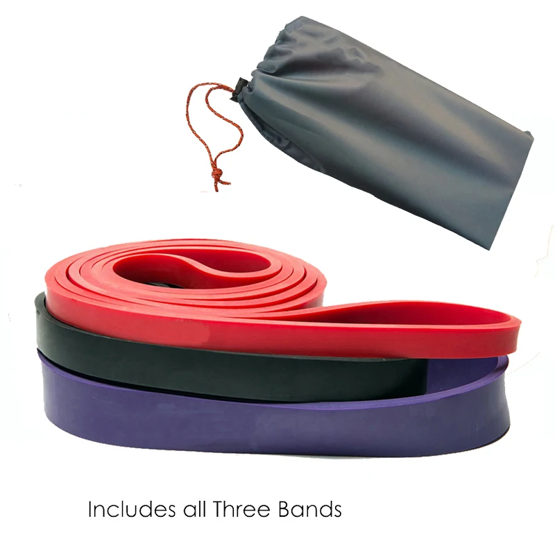 Latex Resistance Bands Exercise Strap Bands Best Loop Power Pull-up Bands for Strength and Weight Training 3 Levels Resistance