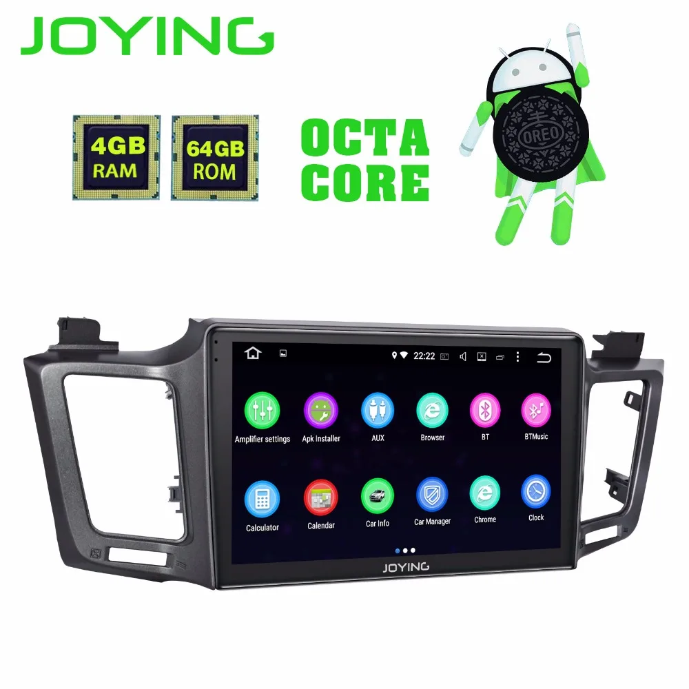 Perfect 10.1"IPS 4GB+64GB Octa Core Autoradio Head Unit Android 8.1 Car Stereo For TOYOTA RAV4 2012-2018 Music GPS Player Built-in DSP 4