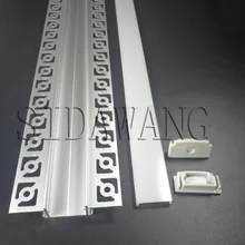 Trimless штукатурка гипсовый профиль стены для светодиодные ленты светильник, гипсокартон светодиодный канал из алюминиевого профиля внутри ширина 20 мм SDW064