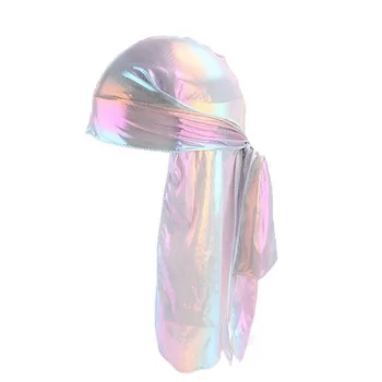 

Men/Women Silk Polyester Bandana Hat Durag Rag Tail Headwrap Headwear Gift Dropshipping decoration Accessories discount