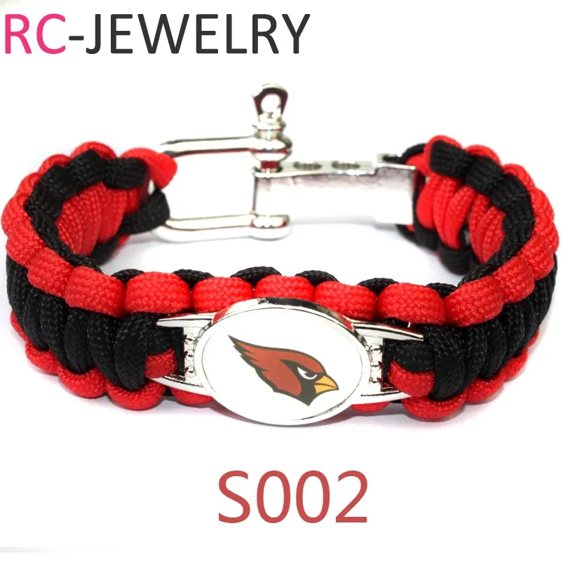S002 Paracord Браслет Окленд сити игрока любителем спорта Футбол Браслеты дружбы груза