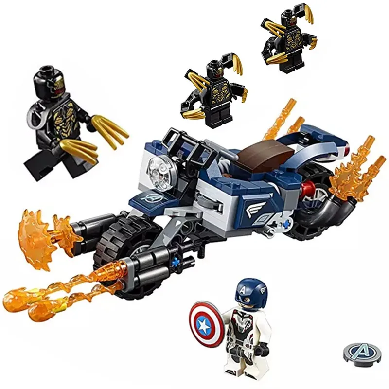 

2019 Marvel Avengers Endgame Super Heroes Captain America:Outriders Attack Building Blocks Bricks Kids Toys Compatible With Lego