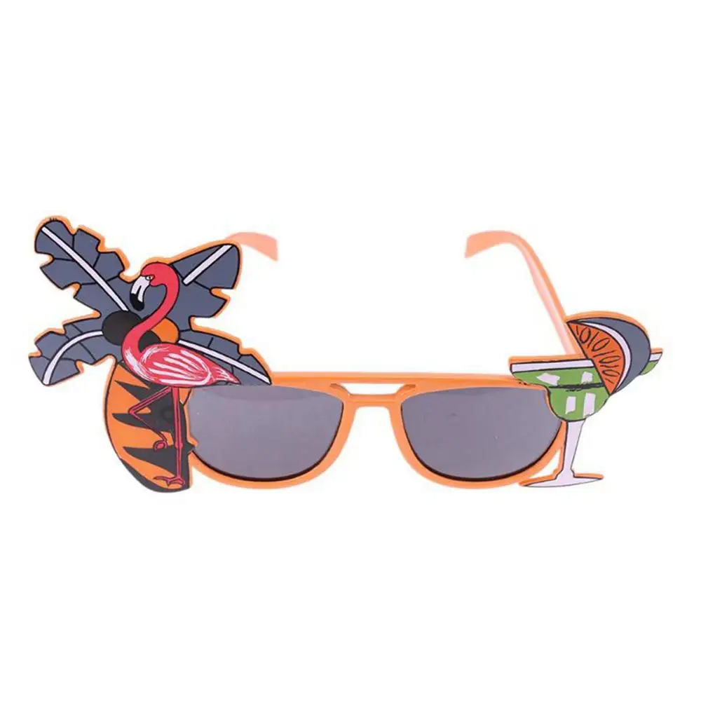 Flamingo Glasses 3 Taoup 1 шт. пластиковые ананас Пальма розовые очки Фламинго летние тропические вечерние принадлежности Гавайские вечерние украшения сувениры для свадьбы - Цвет: Flamingo Glasses 3