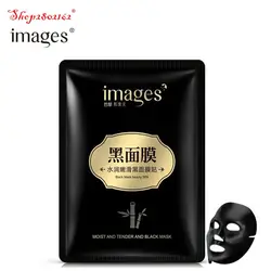 6 шт. изображения тендер черный маска бамбуковый уголь Whtiening увлажняющий крем маска для лица масло-контроль массаж маска для лицо