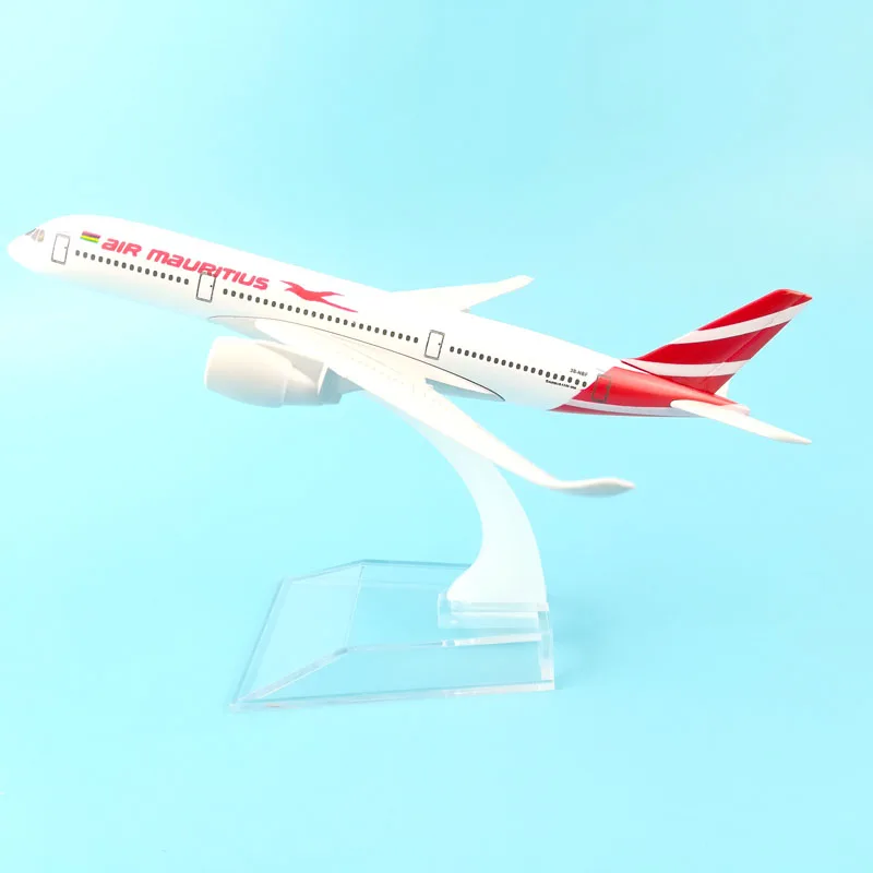 AIRLINES 16CM A350-900 AIR MAURITIUS METAL ALLOY MODEL PLANE AIRCRAFT MODEL TOY AIRPLANE BIRTHDAY GIFT