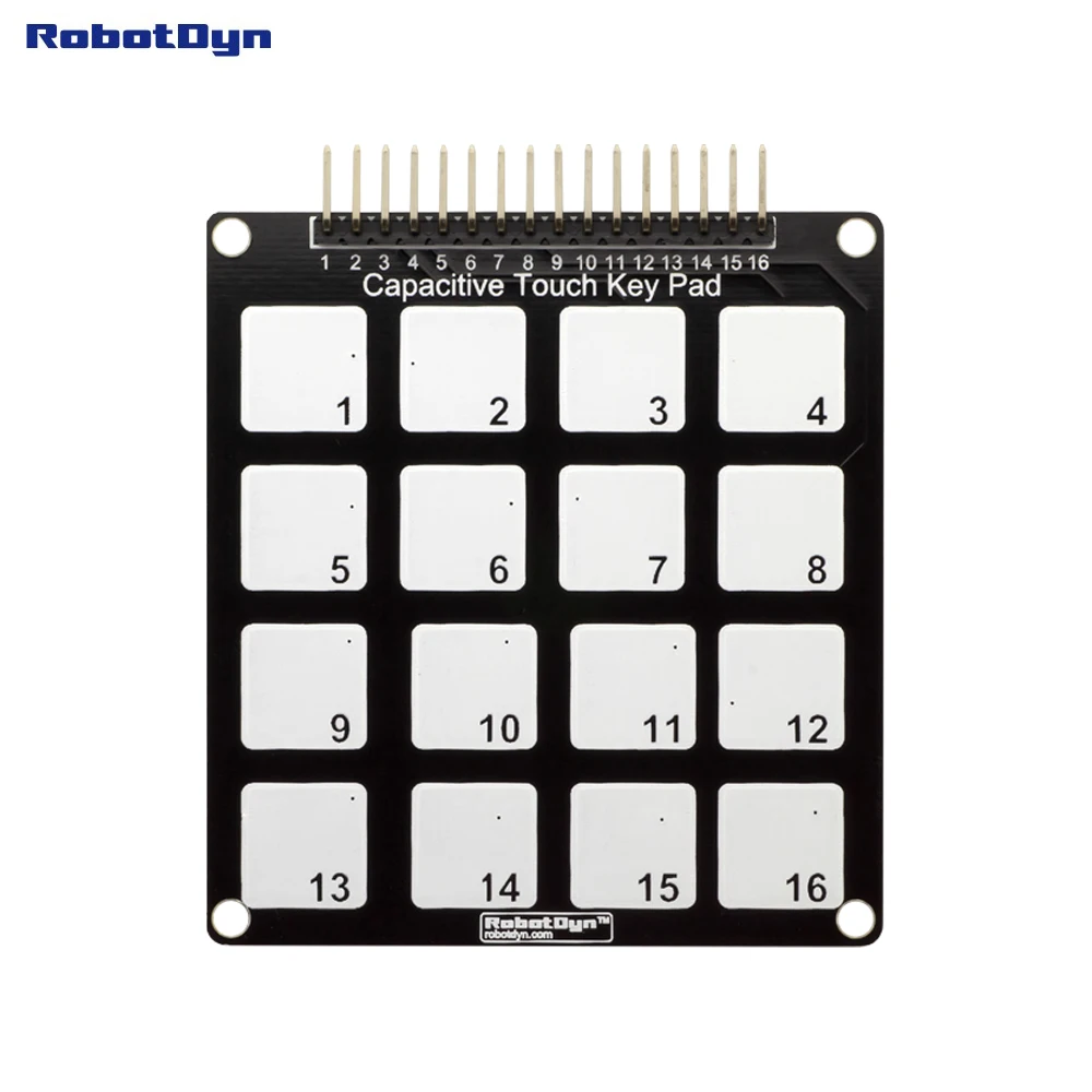 Емкостная сенсорная клавиатура для емкостного модуля. 16 клавиш