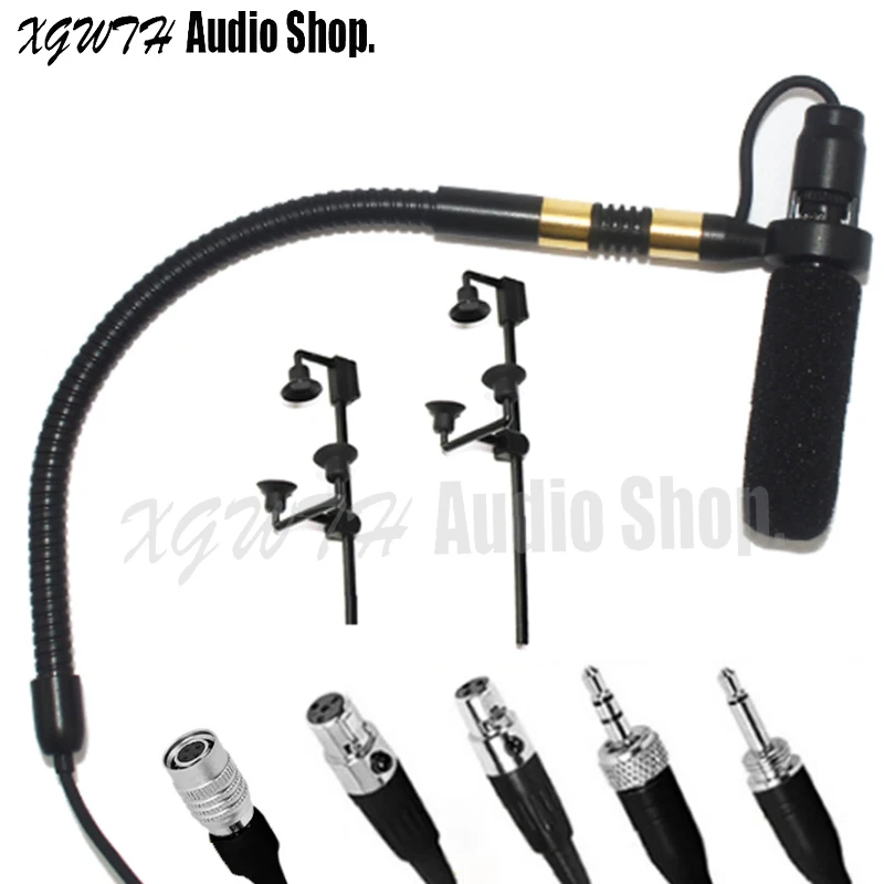 Musical Instrument Condenser Microphone for Saxophone Violin Orchestra Trumpet Gooseneck Stage Performance For Shure Audio Mic