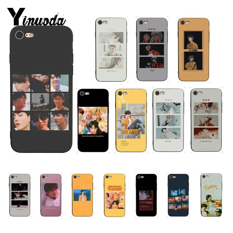Yinuoda KPOP Euphoria Jungkook Customer High Quality Phone Case for
iPhone 8 7 6 6S 6Plus X XS MAX 5 5S SE XR 10 Cases