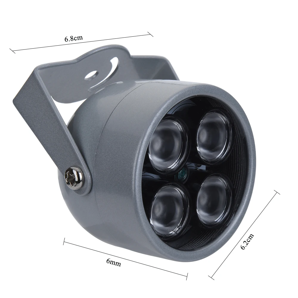 Наполняющий светильник Hamrolte, 4 шт., мощный светодиодный ИК-светильник на расстояние до 20 м, для камеры видеонаблюдения, ip-камера, система безопасности