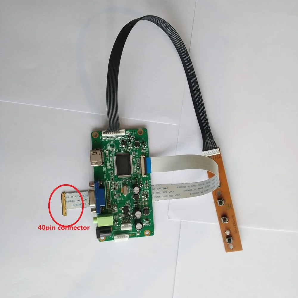 

for NT156WHM-T00 monitor DRIVER LCD DIY 40Pin LED EDP EDP HDMI Controller board SCREEN display 1366X768 KIT VGA 15.6