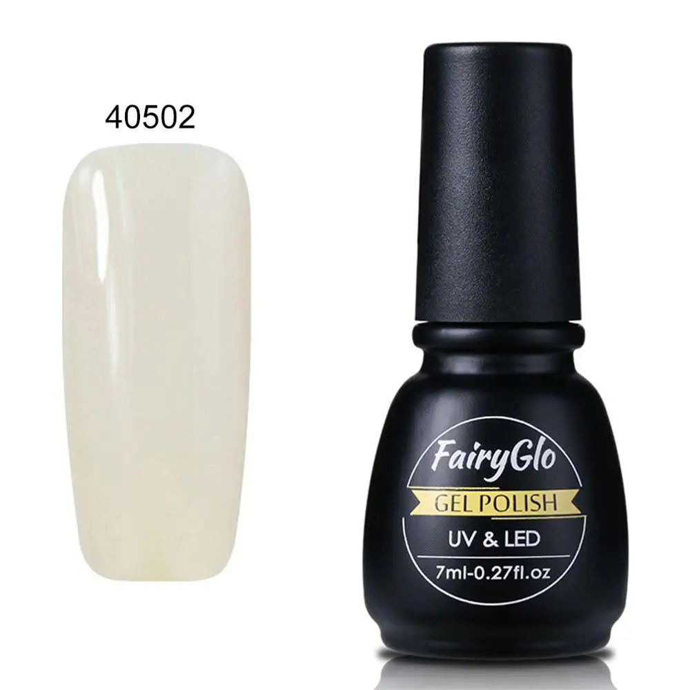 FairyGlo 7 мл светильник, Цветной Гель-лак, УФ-гель для ногтей, Полупостоянный Гибридный лак, лаковая краска, геллак, тиснение, эмаль - Цвет: S40502