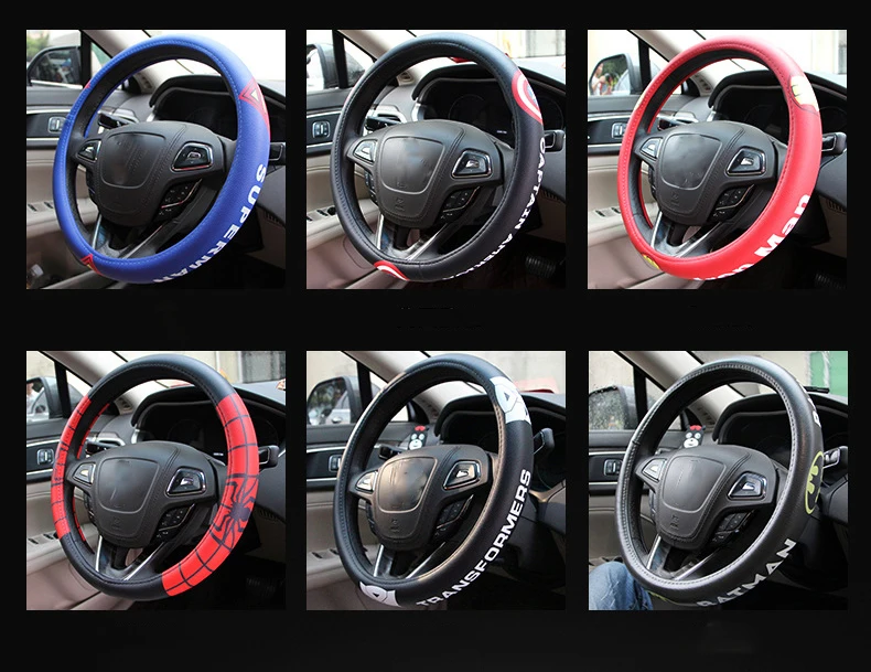 Legal dos Desenhos Capas de Volante do Carro Acessórios do Carro Animados Case Confortável Anti-deslizamento Auto Volante Capa 3 Cheap Capas p direção