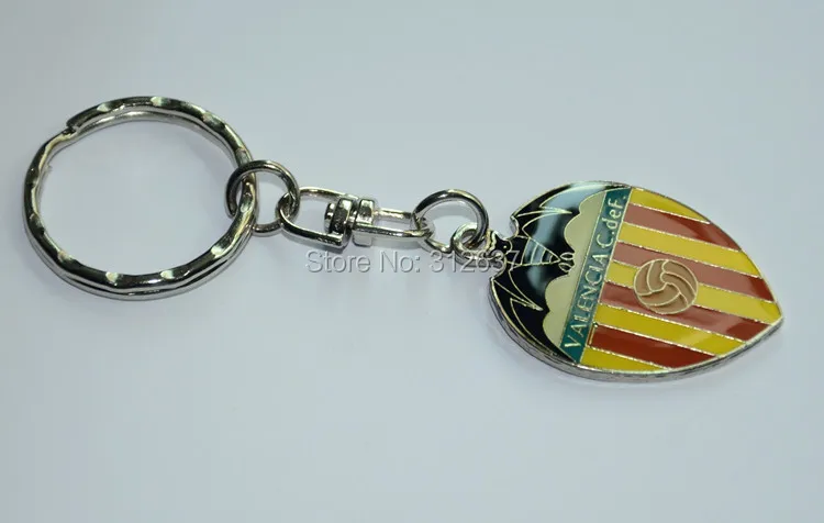 Valencia CF Crest Keyring Sports Football