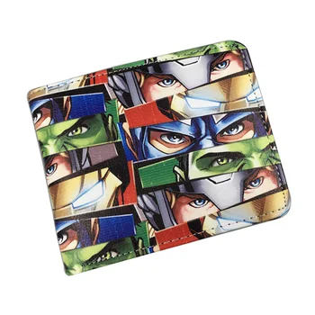 

Anime Comics Wallets carteira Cartoon Civil War Purse PU Leather Card Holder Bags Creative Gift for Men Women Short Wallet