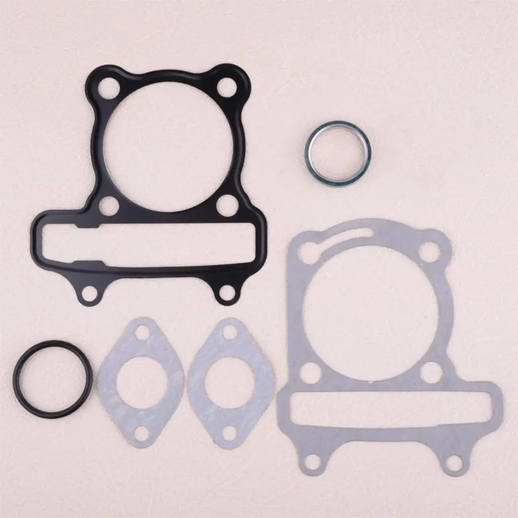 

CITALL 7pcs/set Gasket Replacement Fit for Chinese Motorcycle GY6 Scooter Go kart ATV Moped with 150cc 57.5-58.5 mm Cylinder