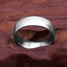 Классические обручальные кольца 6 мм из нержавеющей стали