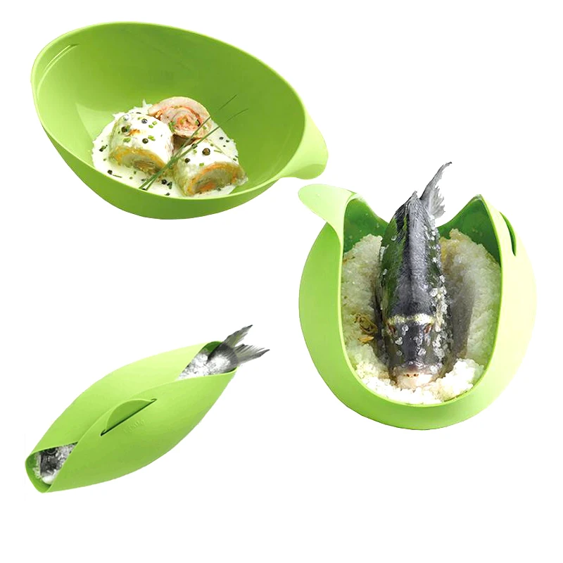 

Anti-sputter Silicone Fish Baking Mat Pad Sheet Baking pastry tools Microwave oven Roast chicken baked potatoes Mat Cookie