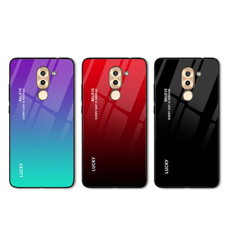 Чехол для Huawei Honor 6X мягкий чехол телефона защитный 6 X PC + силиконовые чехлы задняя