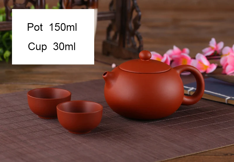 Исин фиолетовый глиняный маленький чайный набор включает 1 горшок 2 чашки, Xishi Чайник Чайная церемония, zisha керамическая керамика чайная чашка, китайский чайный набор кунг-фу - Цвет: 01