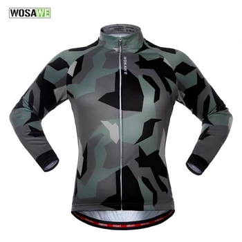 

WOSAWE Spring Autumn Long Sleeve Cycling Jersey Quick Dry Windproof Cycling Tops Bike Jersey For Men And Women