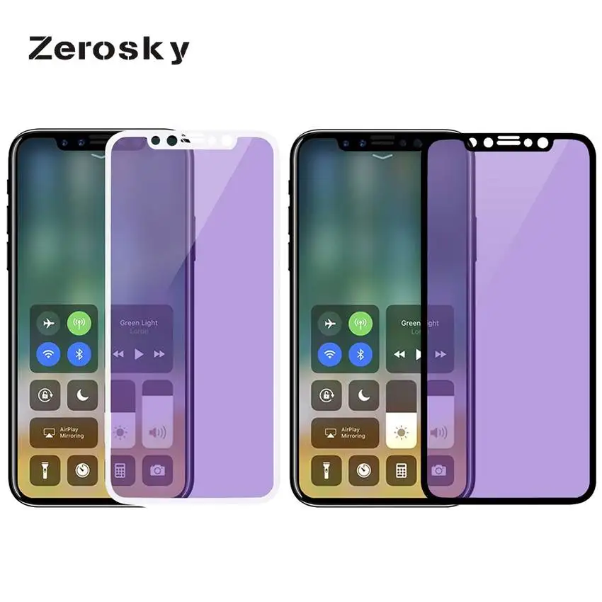 Zerosky 3D Anti Blue Screen Protector For iPhone X Soft PET Toughened