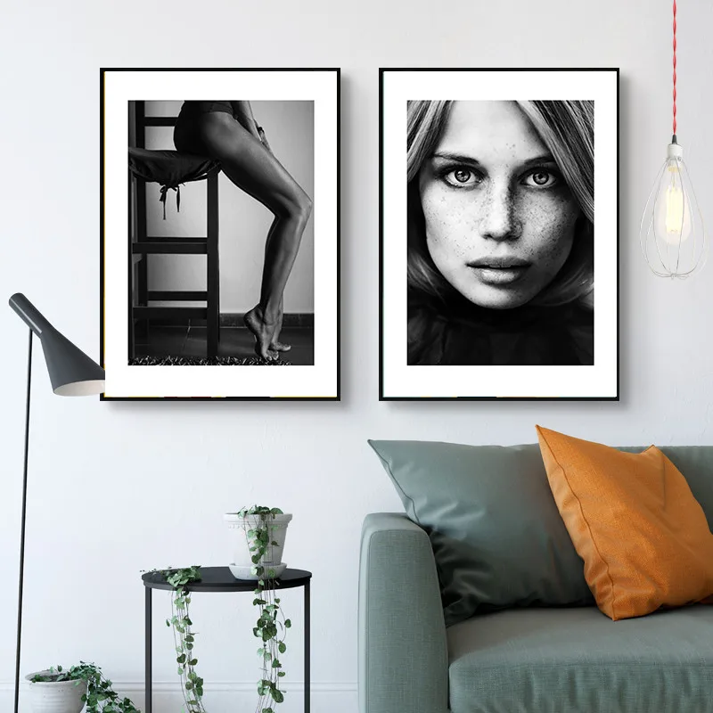 

Sexy Girl Quotes Nordic Poster Modern Simple Canvas Paintings Art Print Wall Pictures For Living Room Black And White Unframed