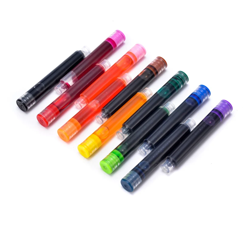 12Pcs Disposable Fountain Pen Ink Refills & Cartridges Universal design